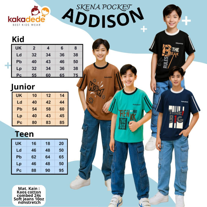PO SKENA POCKET ADDISON (KIDS) BY KAKADEDE