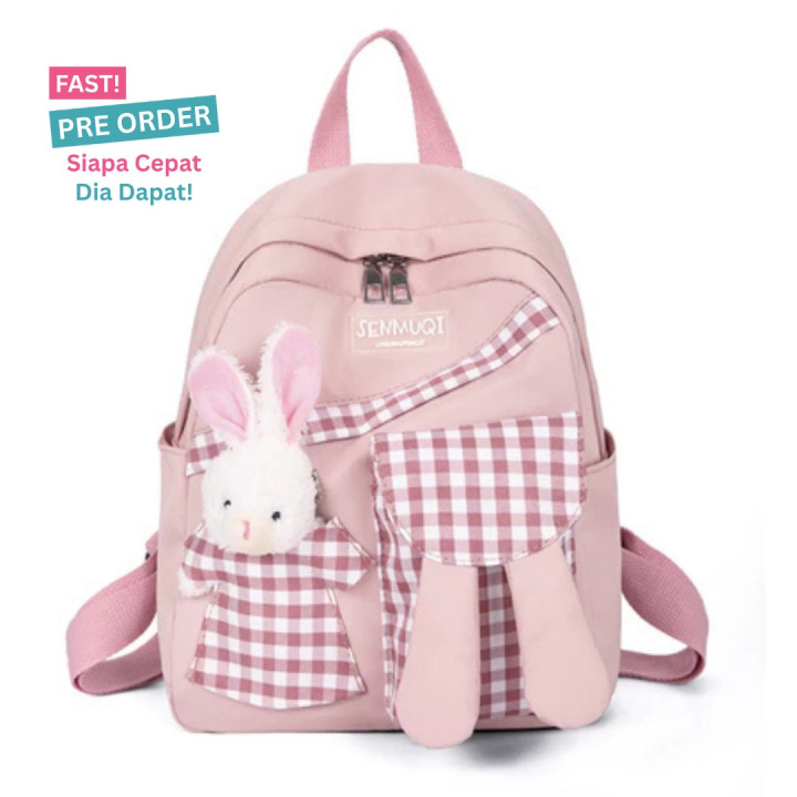 FAST PO BUNNY SQUARE BACKPACK