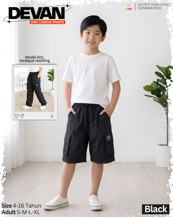PO DEVAN 2IN1 CARGO PANTS BY UPRIGHT