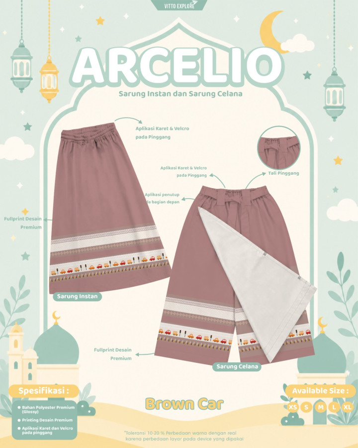 PO ARCELIO SARUNG INSTAN DAN SARUNG CELANA BY VITTO EXPLORE