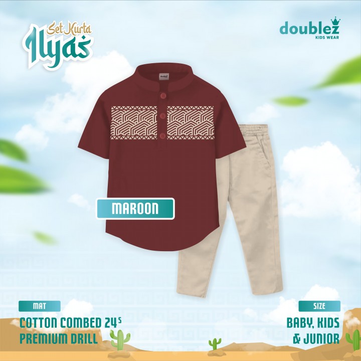 PO SET KURTA ILYAS (KIDS) BY DOUBLEZ