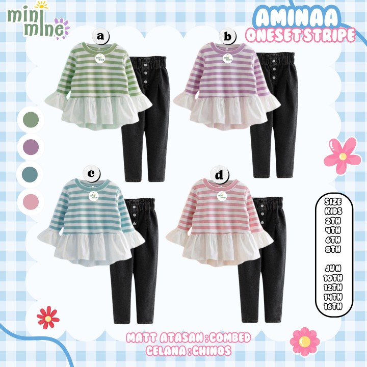 PO AMINAA ONESET STRIPE BY MINIMINE