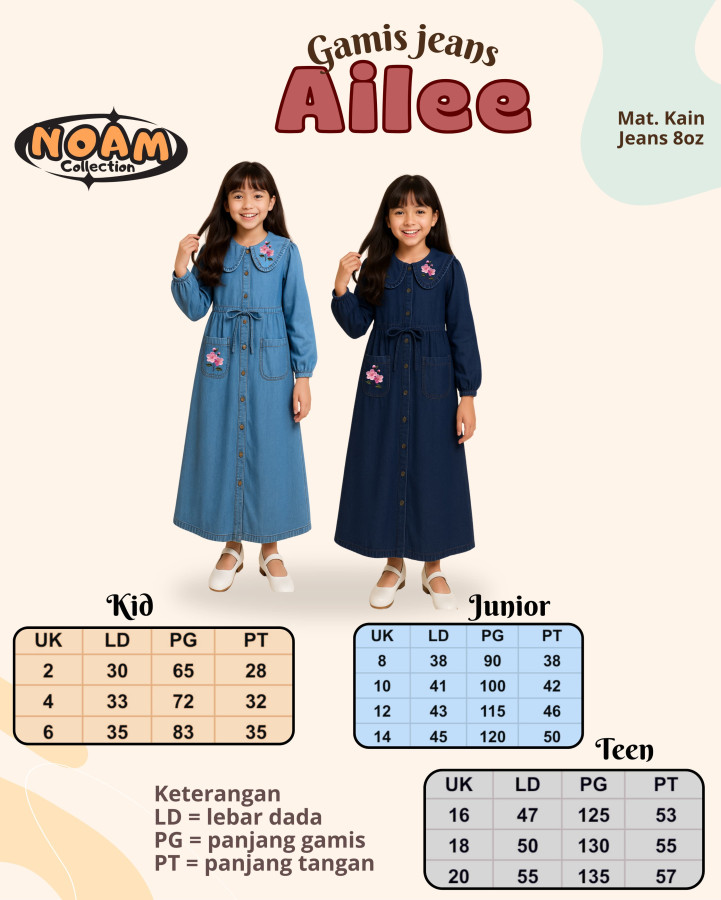 PO GAMIS JEANS AILEE (TEEN) BY NOAM