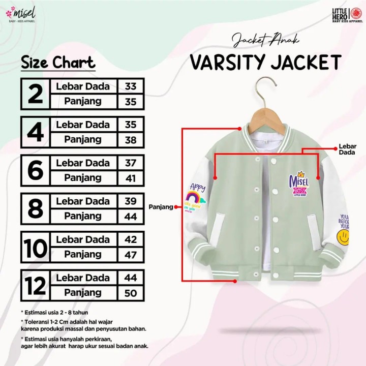 VARSITY JACKET BY LITTLE HERO