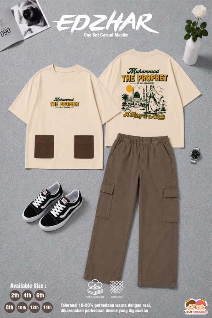 PO ONE SET EDZHAR BY LITTLE KING QUEEN