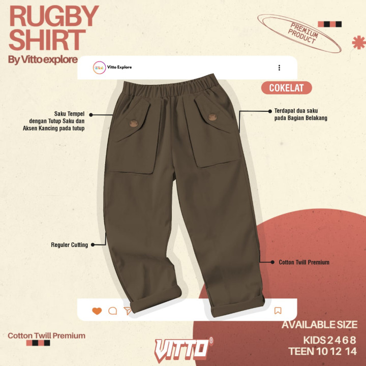 PO CELANA ONLY RUGBY SHIRT BY VITTO