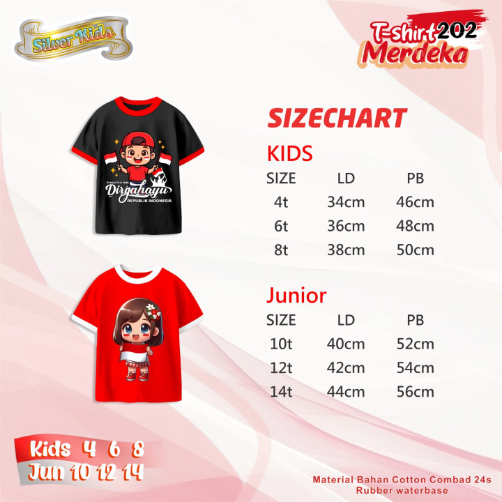PO SILVERKIDS T-SHIRT MERDEKA 202