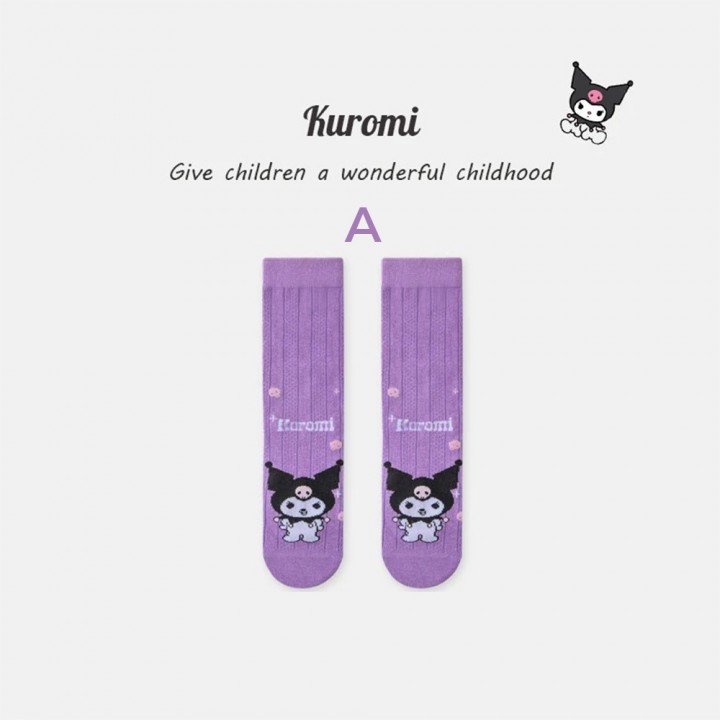 FAST PO MARU COTTON CALF SOCKS - KUROMI SERIES