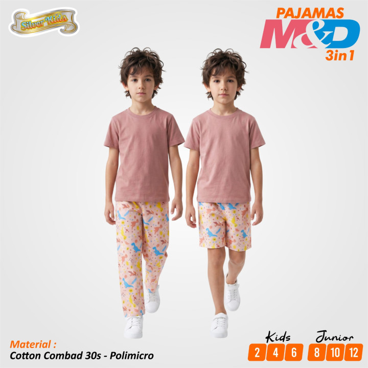 PO SET PAJAMAS M&D 3IN1 BY SILVERKIDS