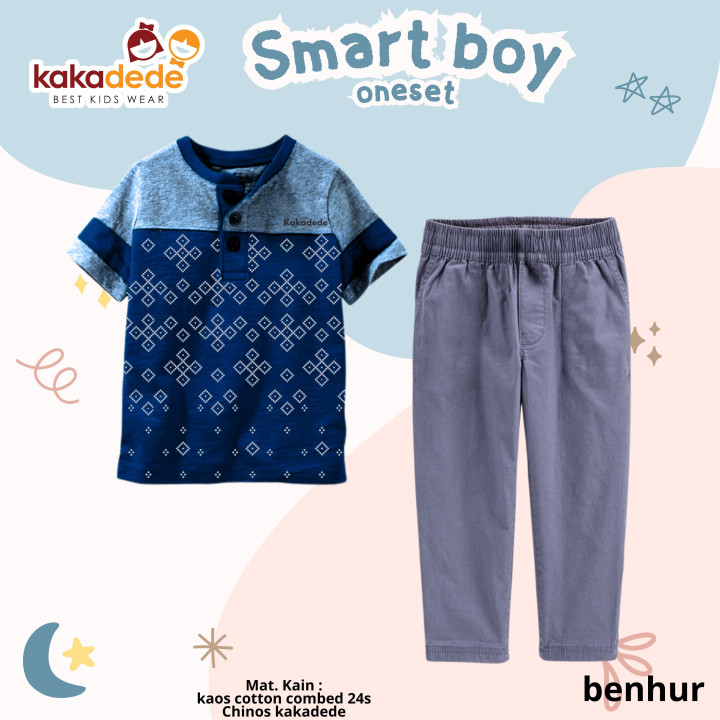 PO SMART BOY ONESET (JUN) BY KAKADEDE