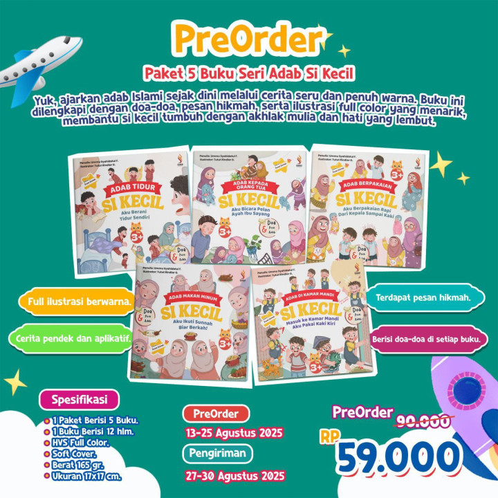 PO BUKU SERI ADAB SI KECIL (PAKET 5) BY RANAH