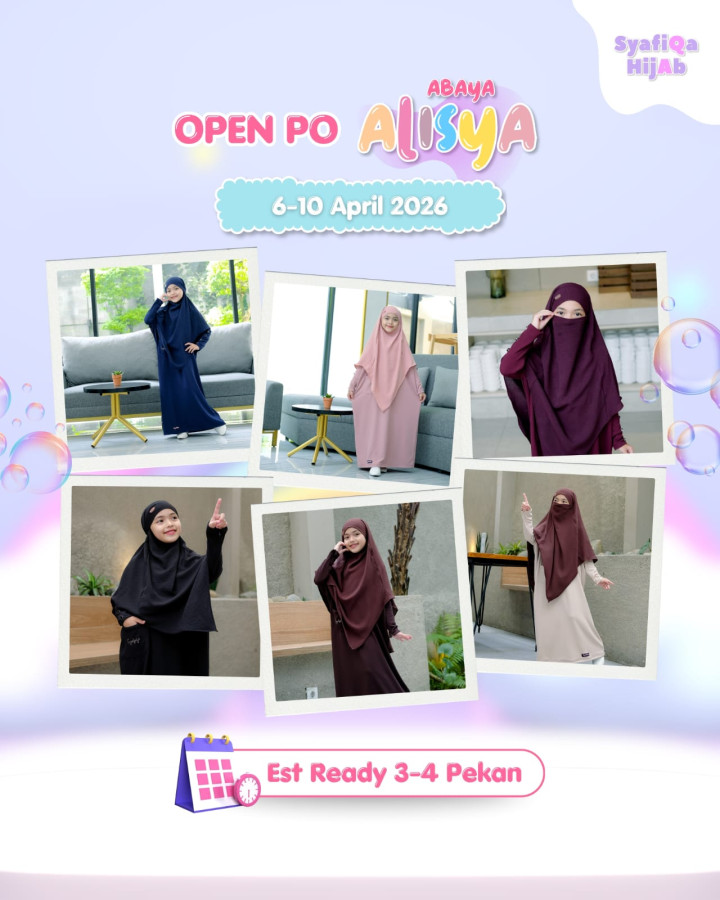 PO ONLY ABAYA ALISYA BY SYAFIQA