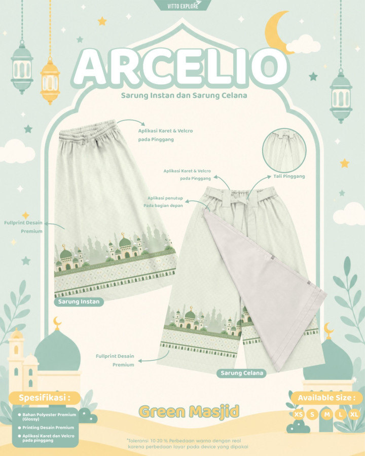 PO ARCELIO SARUNG INSTAN DAN SARUNG CELANA BY VITTO EXPLORE