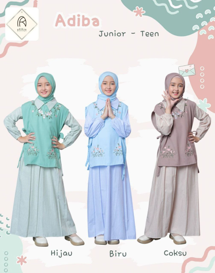 READY STOK GAMIS ADIBA BY ARRIN