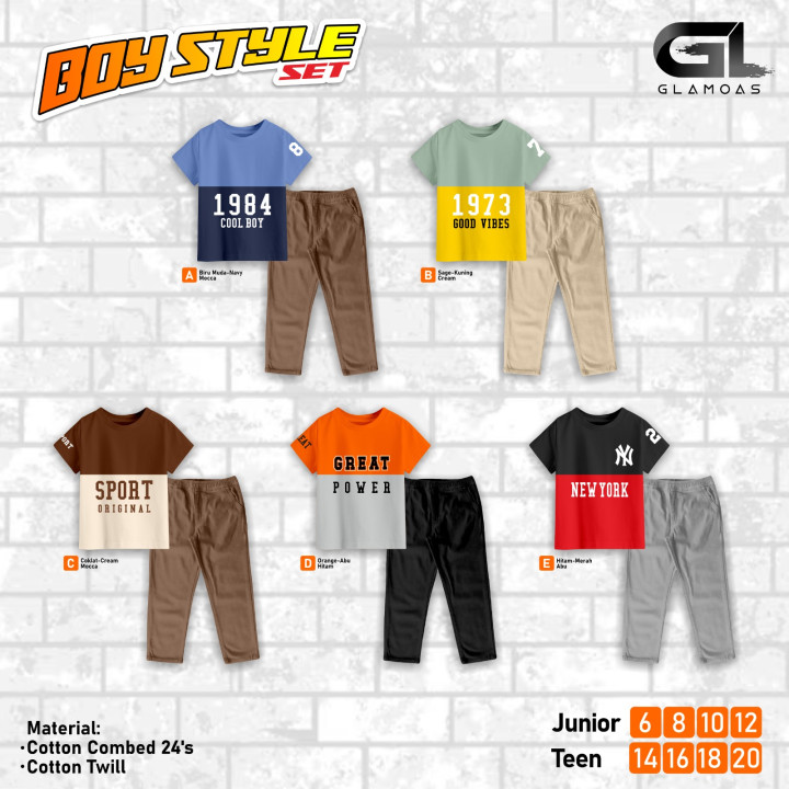 PO SET BOY STYLE BY GLAMOAS