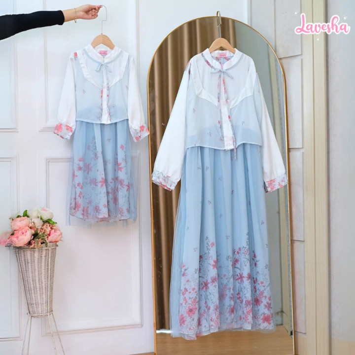 FAST PO AMEERA COUPLE DRESS MOM & KIDS