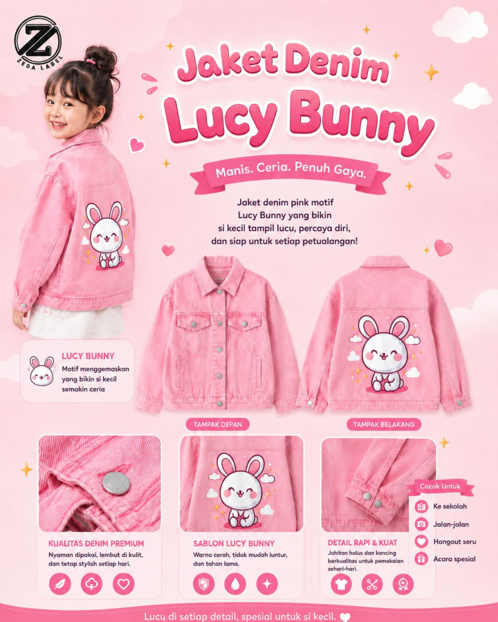 PO JAKET DENIM LUCY BY ZEDA LABEL