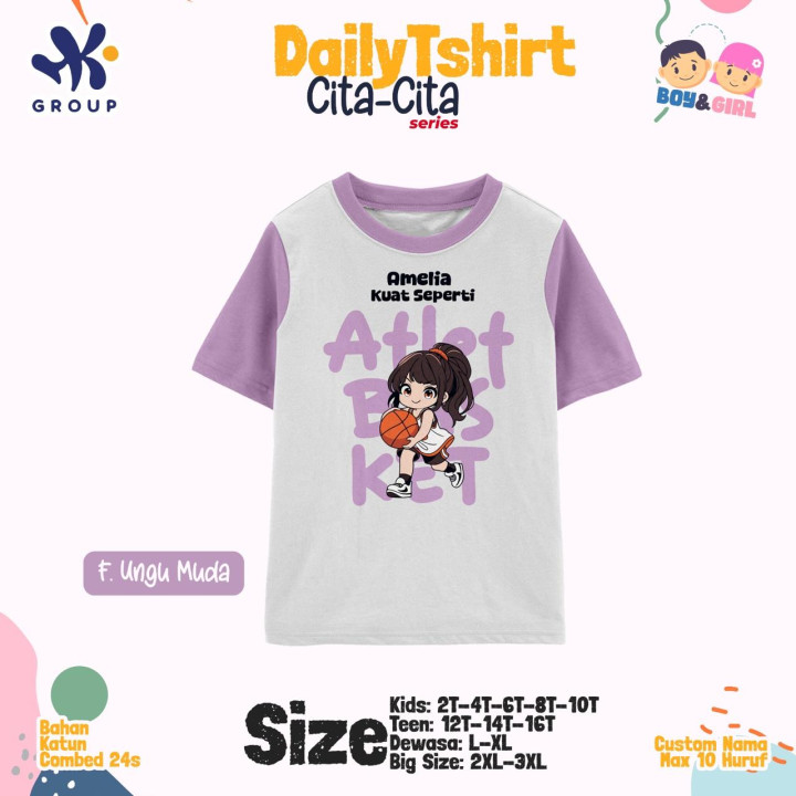 PO DAILY SUIT TSHIRT CUSTOM NAMA CITA-CITA SERIES HK GRUP