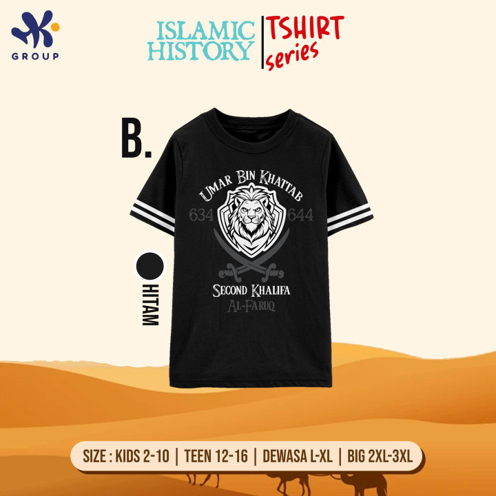 PO ISLAMIC HISTORY TSHIRT (KIDS & TEEN) BY HK GRUP