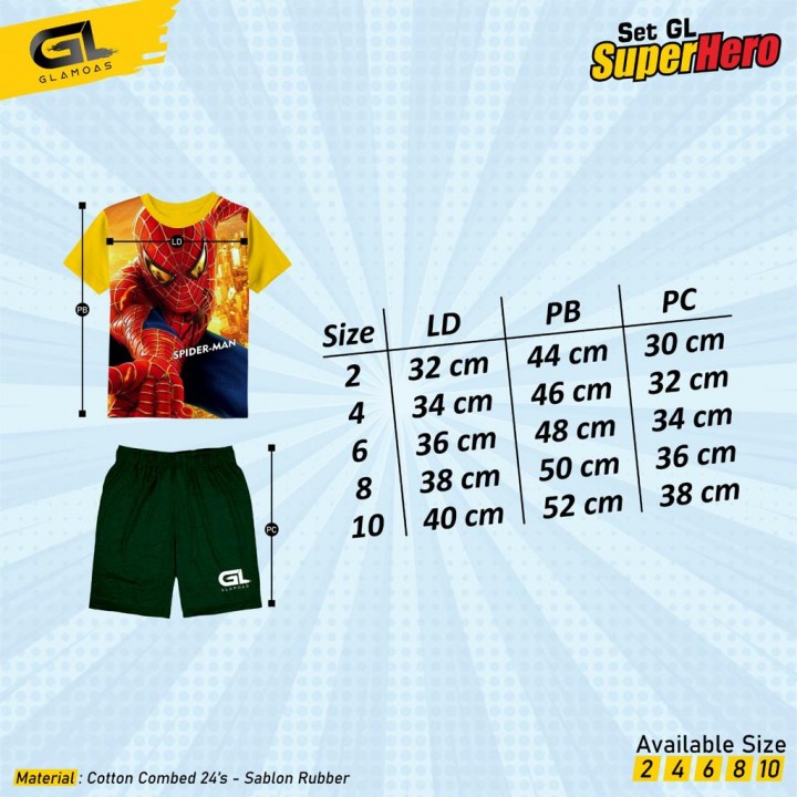 SET GL SUPERHERO BY GLAMOAS