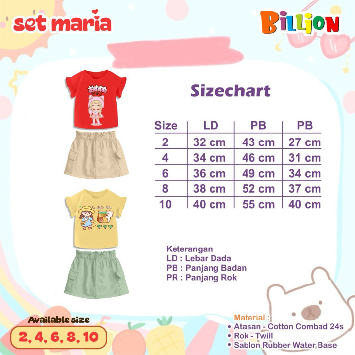 PO SET MARIA BY BILLION