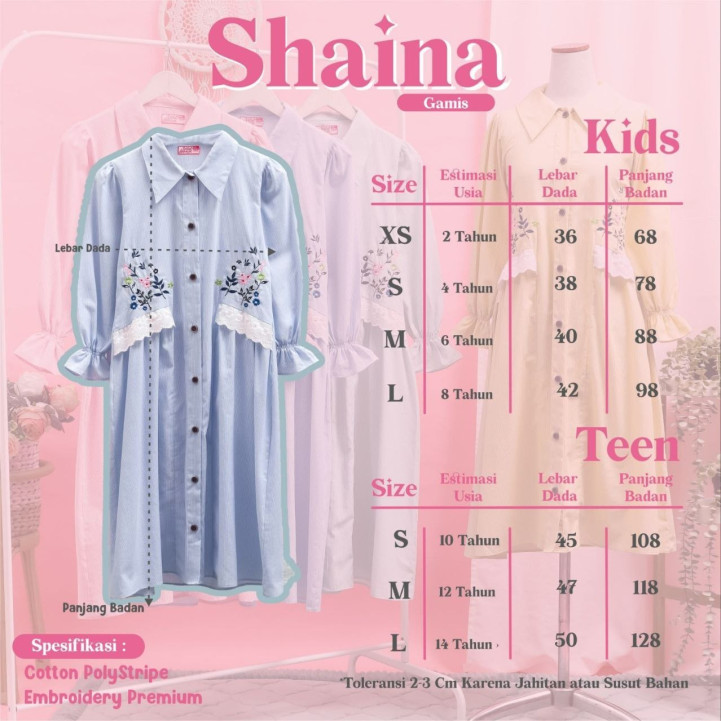 PO SHAINA GAMIS BY VITTO APPAREL