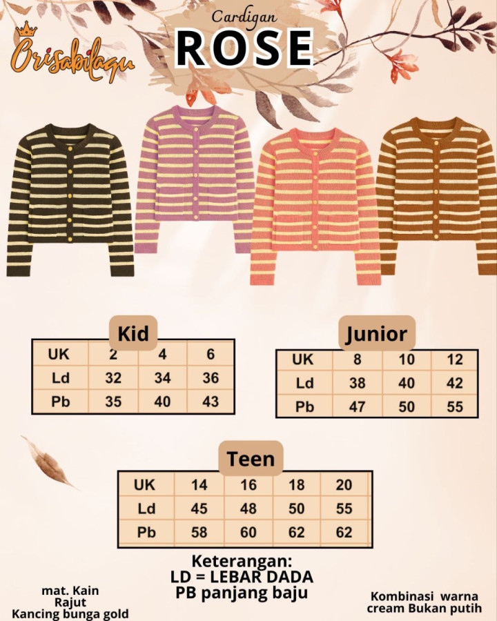 PO ROSE CARDIGAN BY ORISABIILAQU