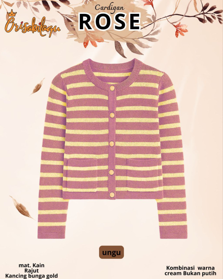 PO ROSE CARDIGAN BY ORISABIILAQU