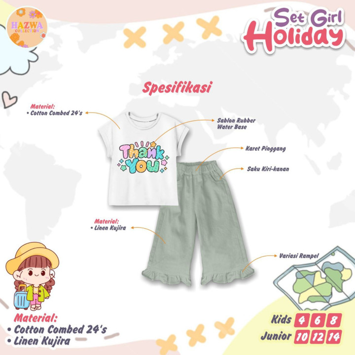 PO SET GIRL HOLIDAY BY HAZWA