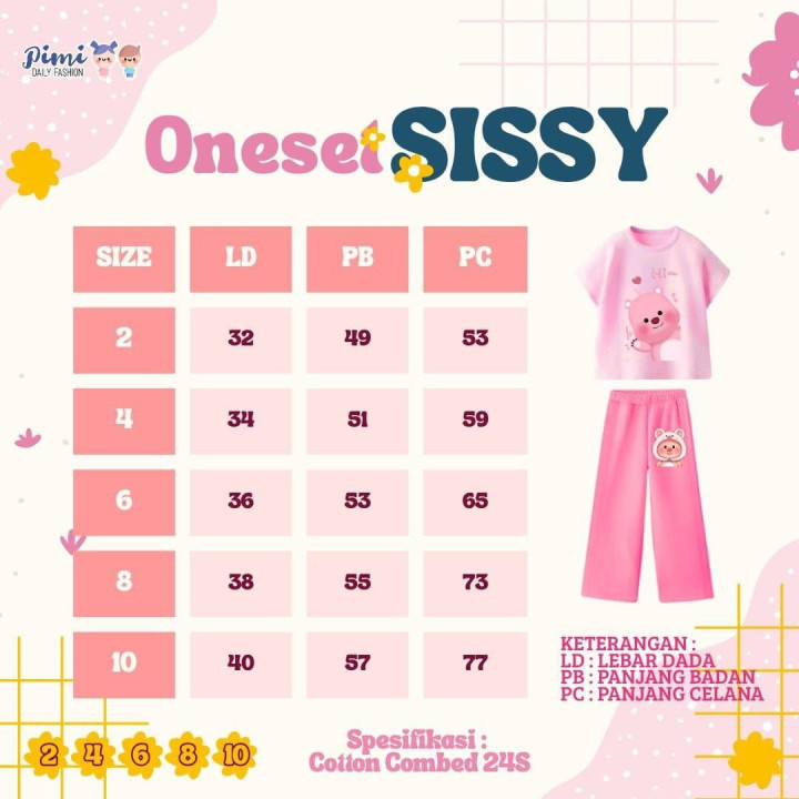 PO ONESET SISSY BY PIMI DAILY FASHION