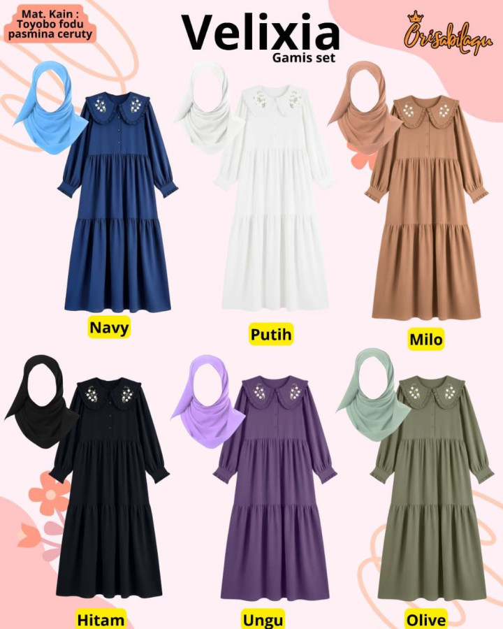 PO VELIXIA GAMIS SET BY ORISABILAQU