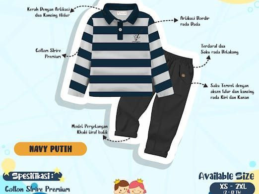 PO POLO STRIPE VOL 2 BY LITTLE KING & QUEEN