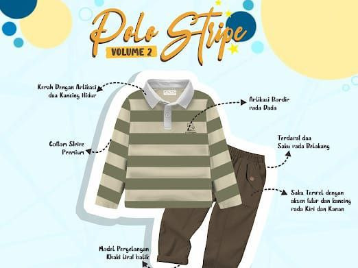 PO POLO STRIPE VOL 2 BY LITTLE KING & QUEEN