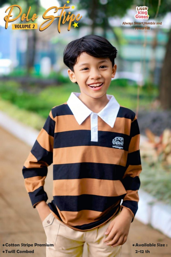 PO POLO STRIPE VOL 2 BY LITTLE KING & QUEEN