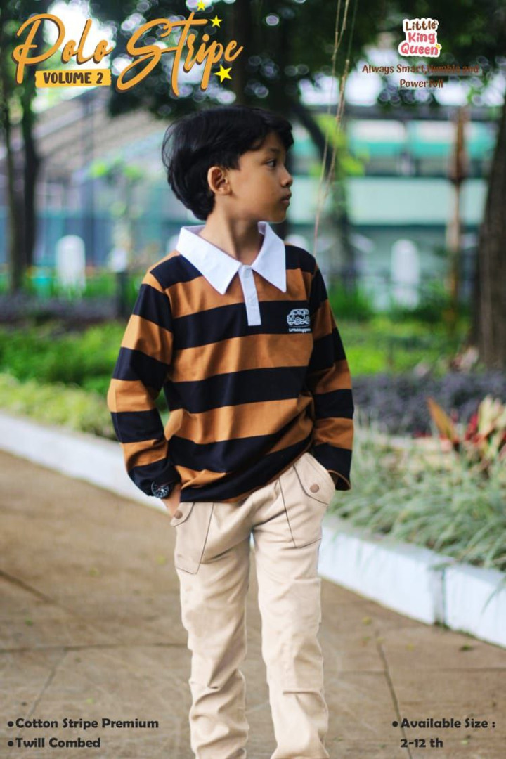 PO POLO STRIPE VOL 2 BY LITTLE KING & QUEEN
