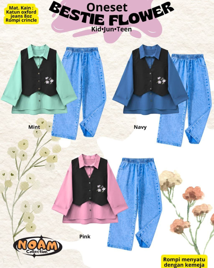 PO ONESET BESTIE FLOWER BY NOAM