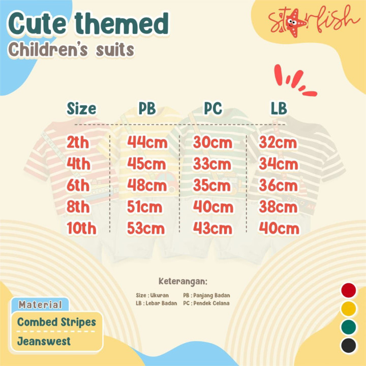 PO CUTE THEMED SUITS BY STARFISH