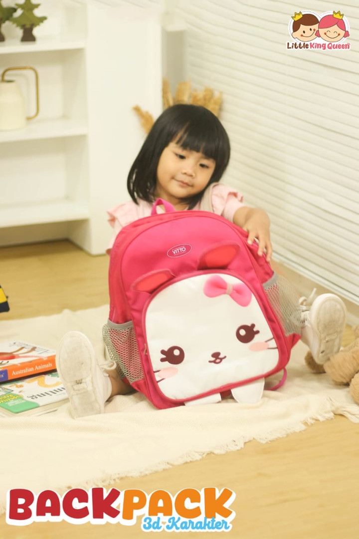 PO BACK PACK 3D KARAKTER BY LITTLE KING QUEEN