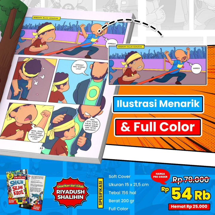 PO BUKU KOMIK HADIS ANAK SHALIH SEJAK KECIL BY PQS