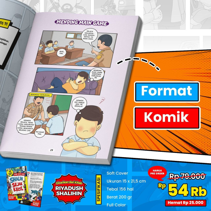 PO BUKU KOMIK HADIS ANAK SHALIH SEJAK KECIL BY PQS