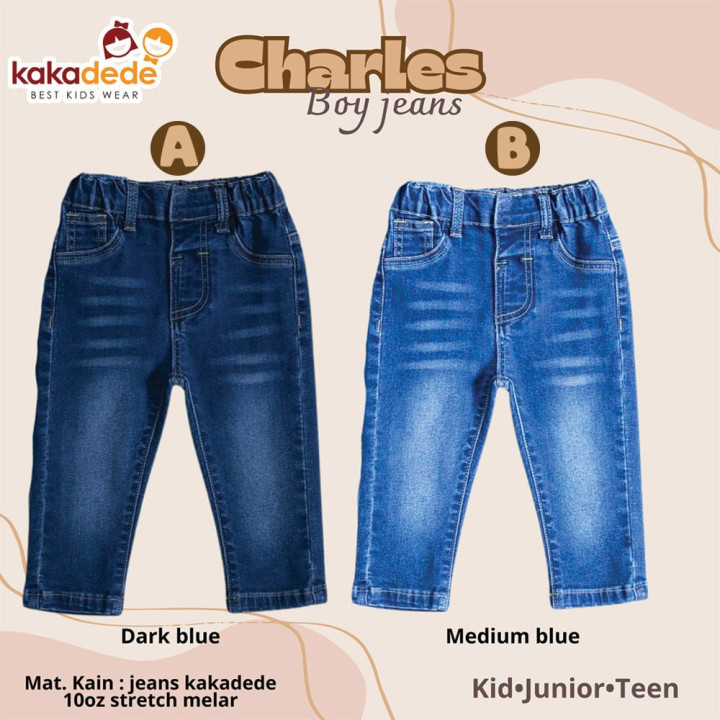 READY STOK CHARLES JEANS BY KAKADEDE