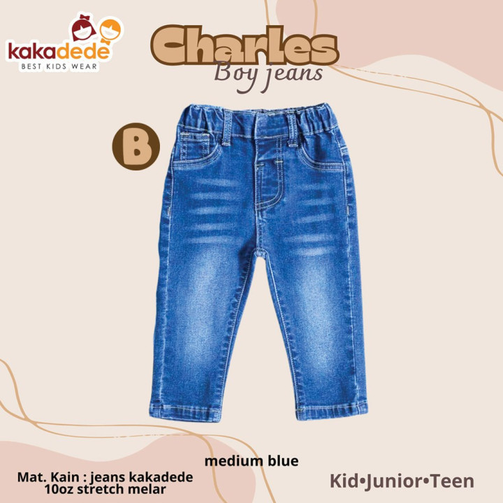 READY STOK CHARLES JEANS BY KAKADEDE