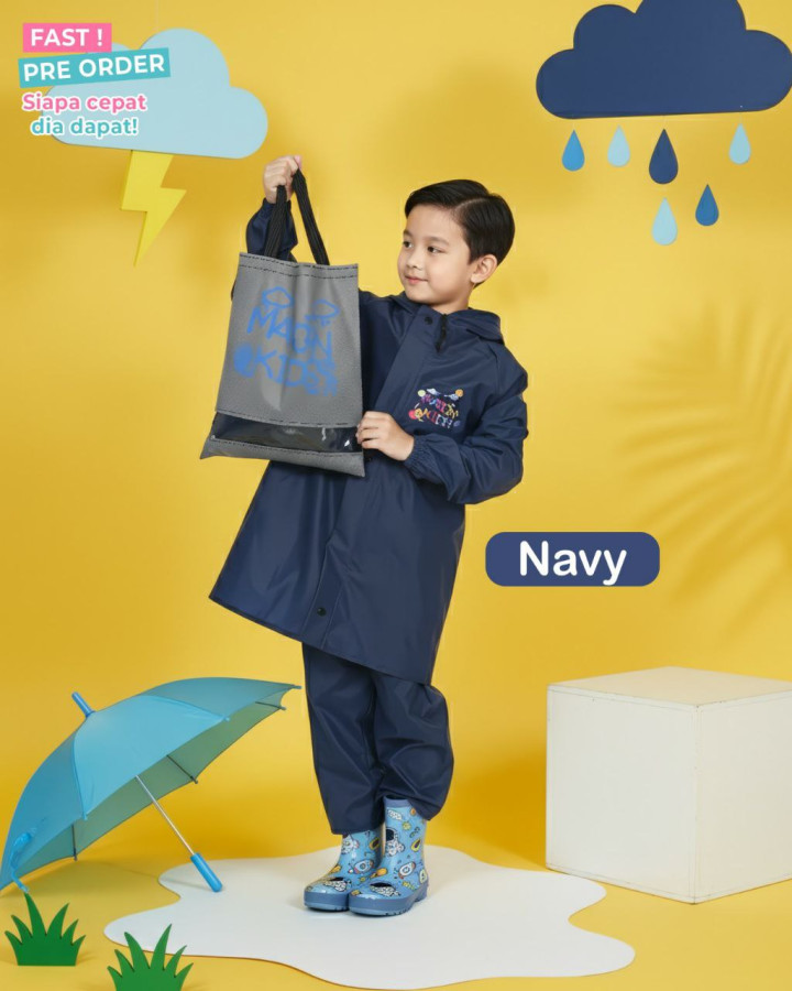 FAST PO RUN KIDS RAIN COAT
