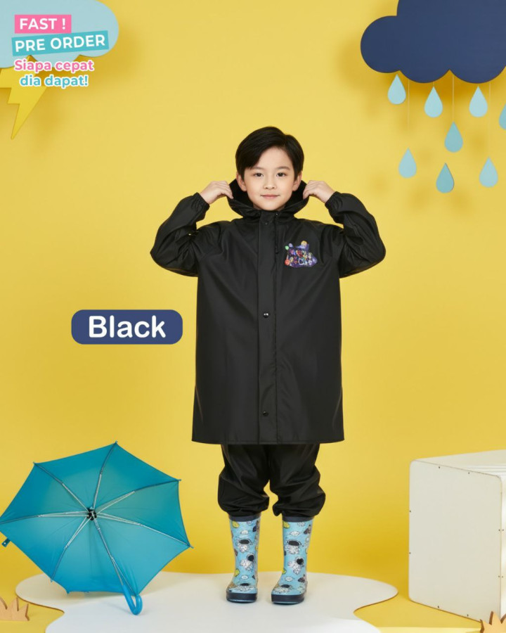 FAST PO RUN KIDS RAIN COAT
