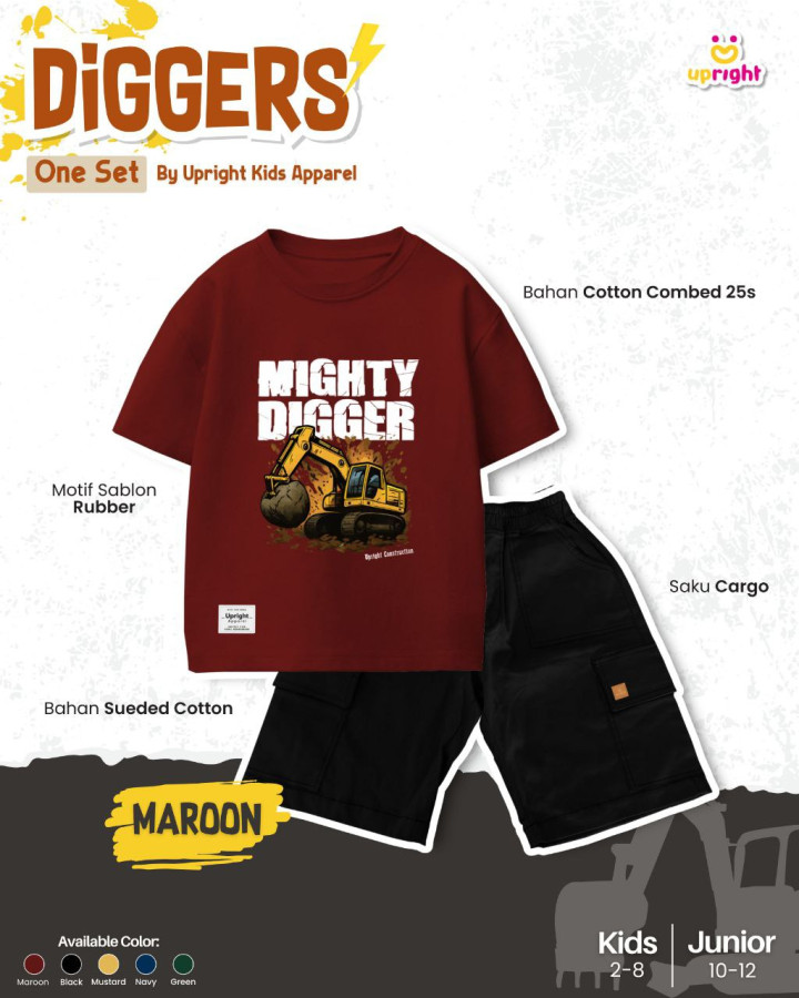 PO DIGGERS ONE SET BY UPRIGHT