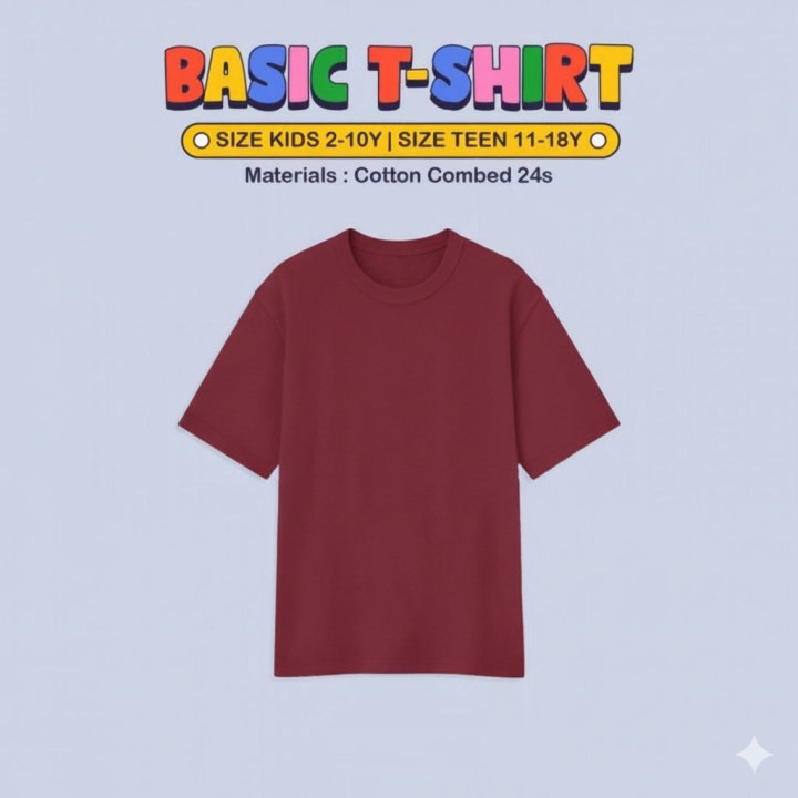 READY PENDEK KIDS KAOS POLOS ANAK KIYOO KIDS BY TUFLA