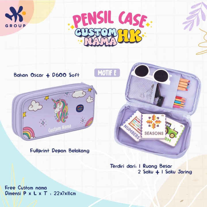 PO PENSIL CASE CUSTOM NAMA HK GRUP