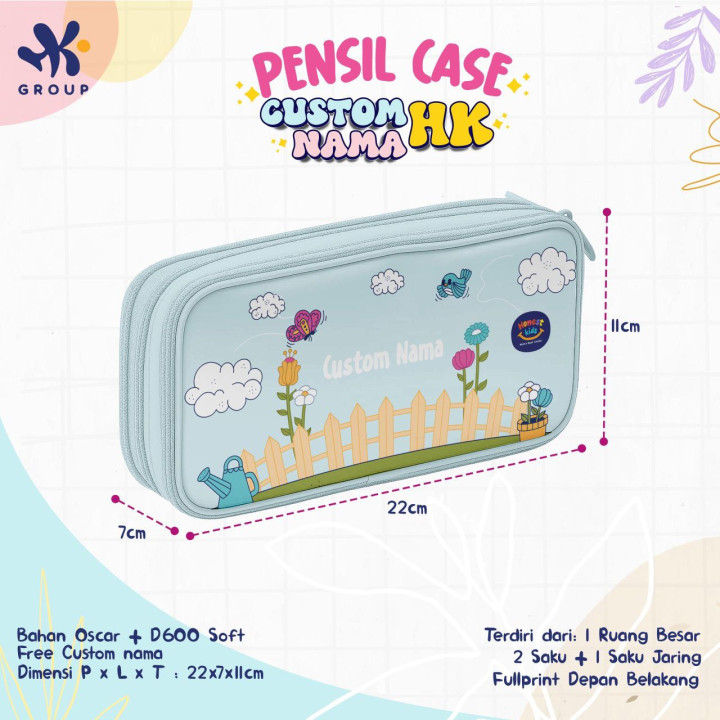 PO PENSIL CASE CUSTOM NAMA HK GRUP