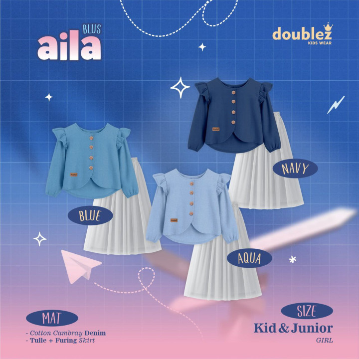 PO AILA SET BLOUSE COUPLE BY DOUBLEZ