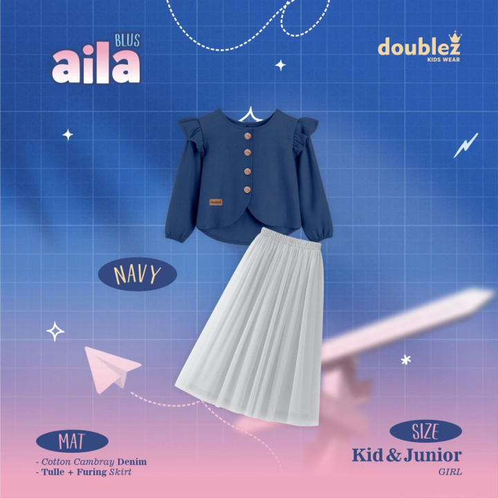 PO AILA SET BLOUSE COUPLE BY DOUBLEZ